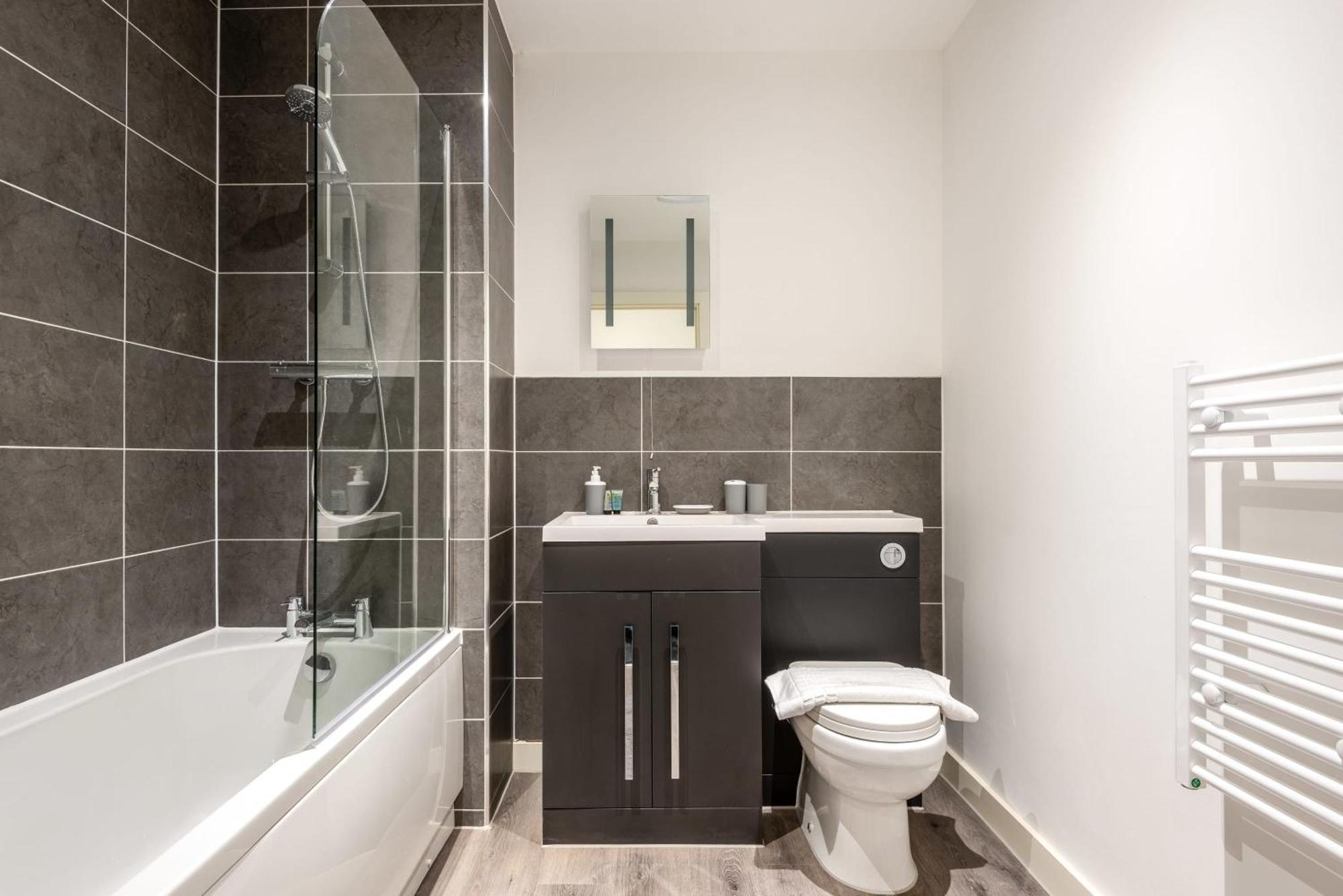 Contemporary 1 Bed Central Rotherham Studio Bagian luar foto