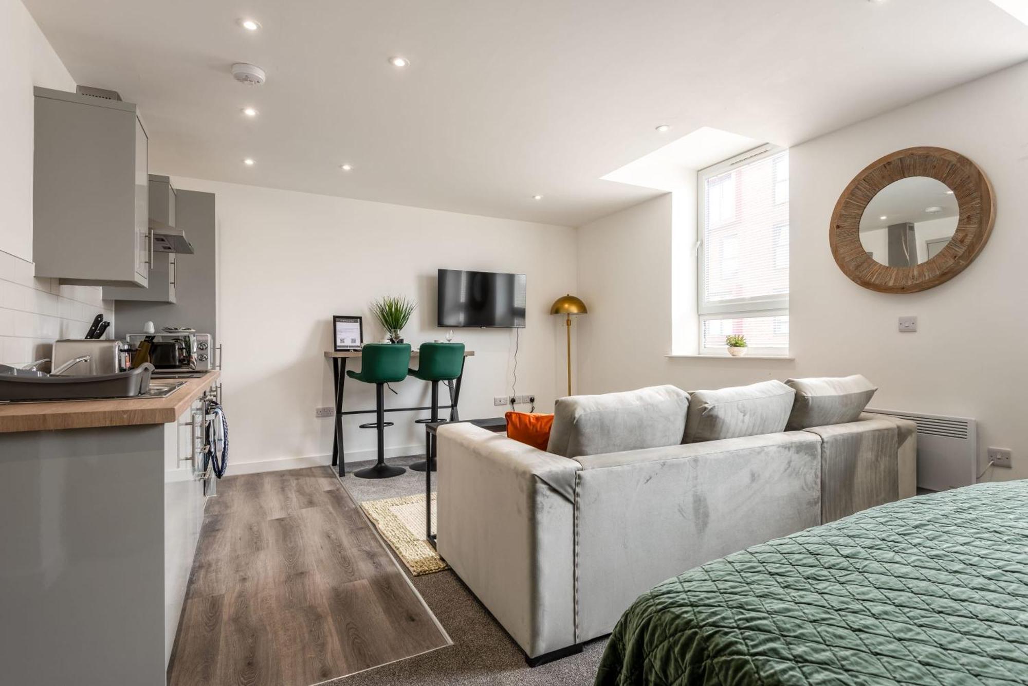 Contemporary 1 Bed Central Rotherham Studio Bagian luar foto